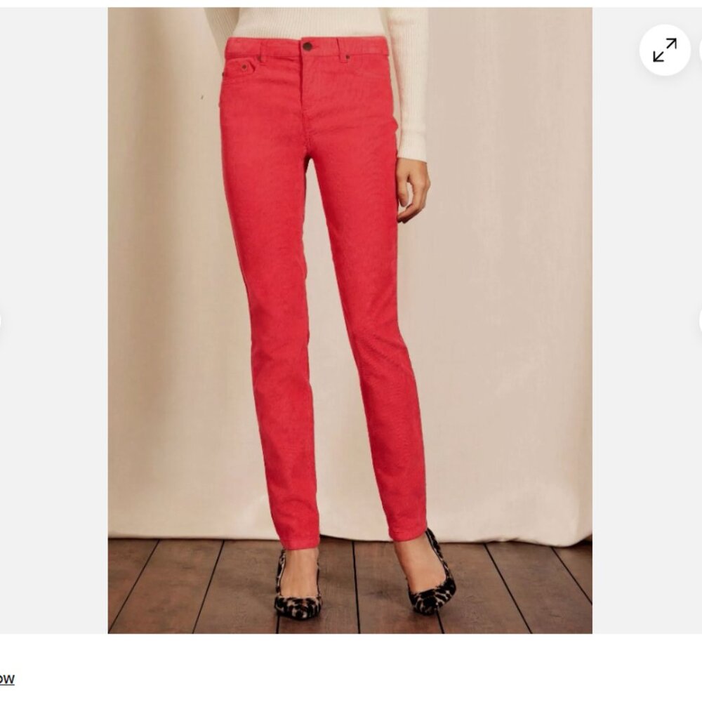 Boden Women's Skinny Jeans in Bright Coral Pink
